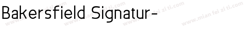 Bakersfield Signatur字体转换